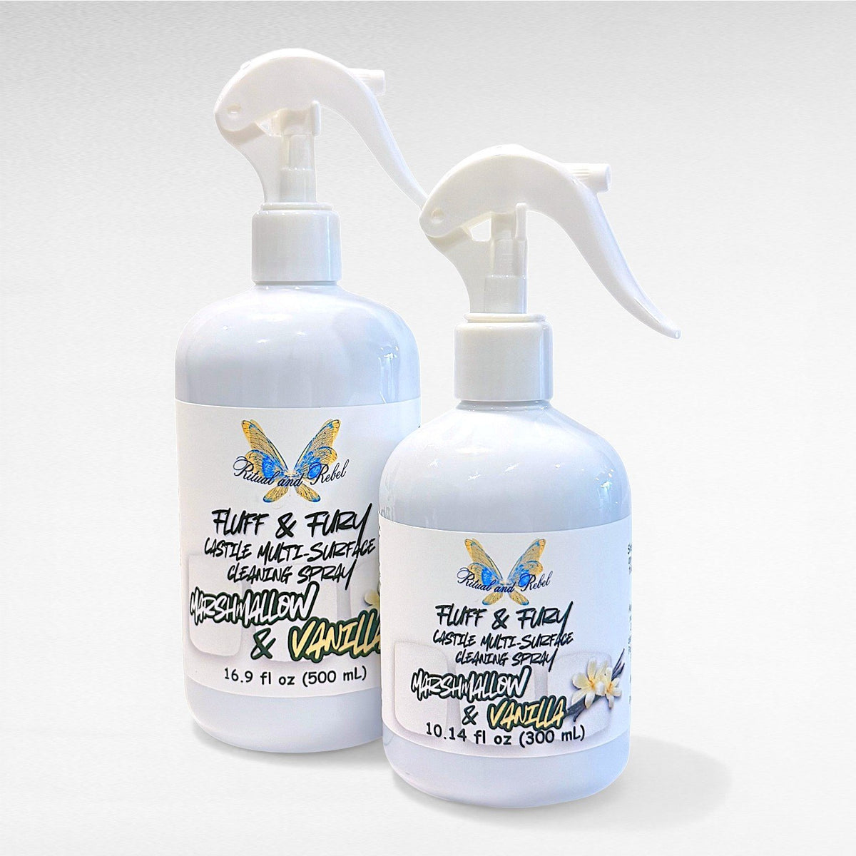 Fluff & Fury Multi-Surface Castile Cleaning Spray - Marshmallow & Vanilla