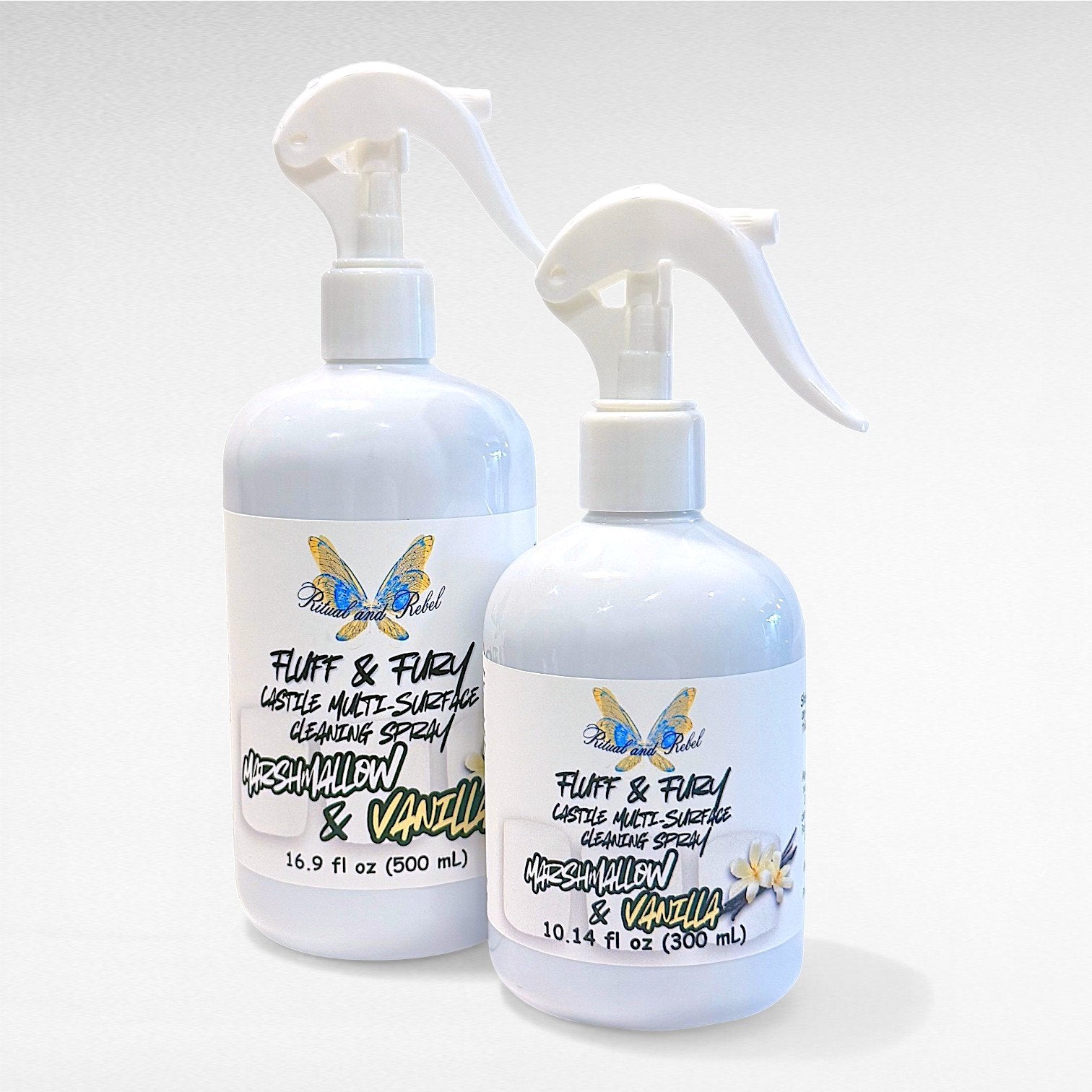 Fluff & Fury Multi-Surface Castile Cleaning Spray - Marshmallow & Vanilla