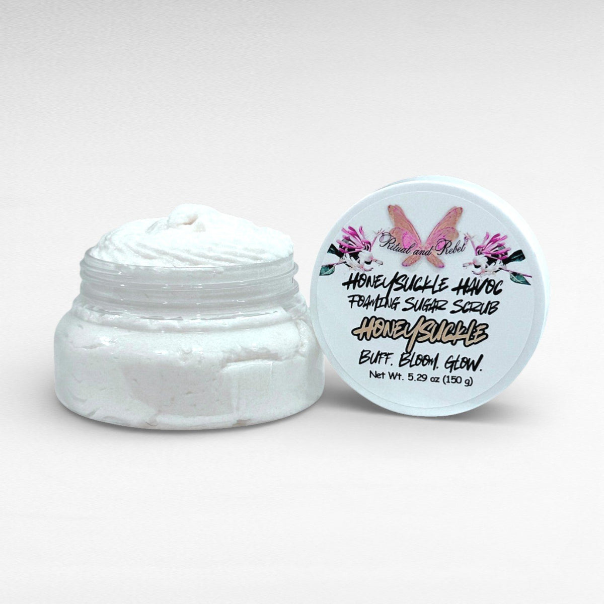 Honeysuckle Havoc Foaming Sugar Scrub - Honeysuckle
