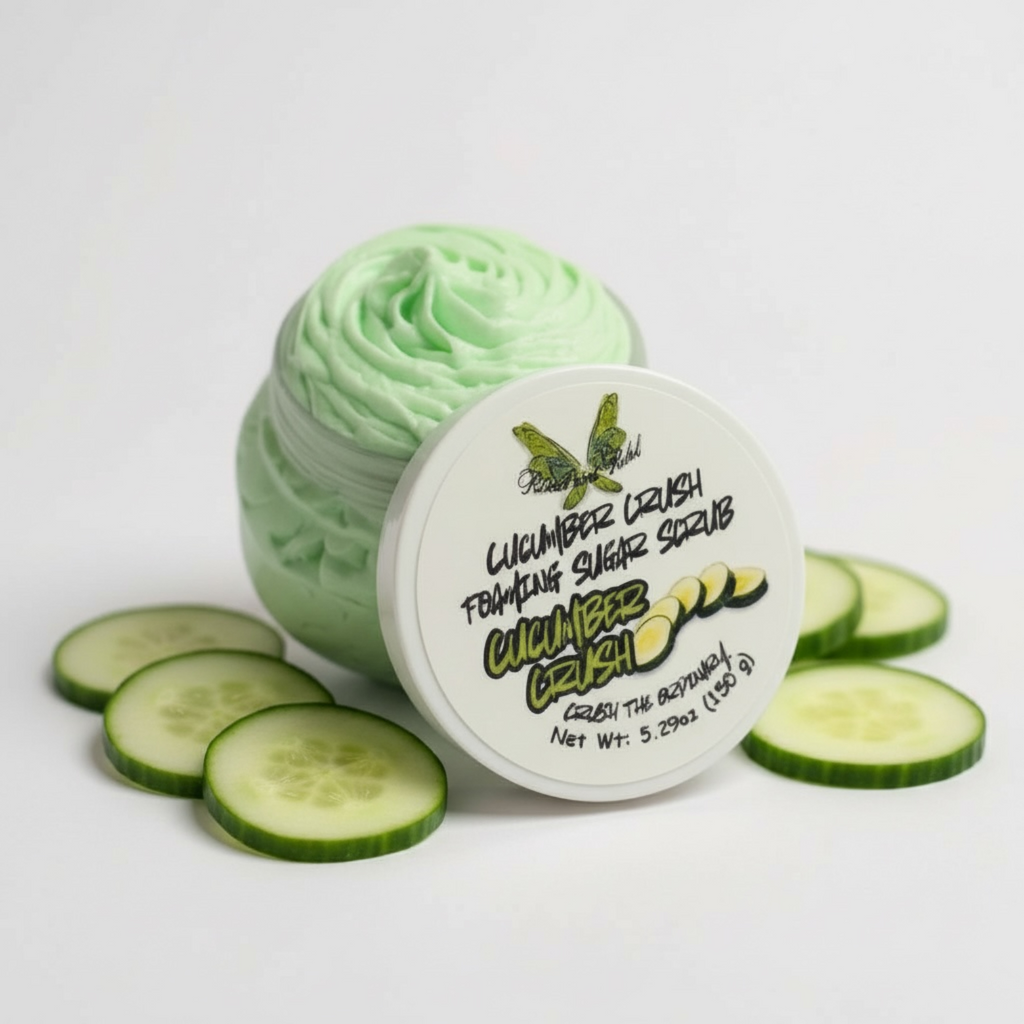 Cucumber Crush Foaming Sugar Scrub - Cucumber Melon