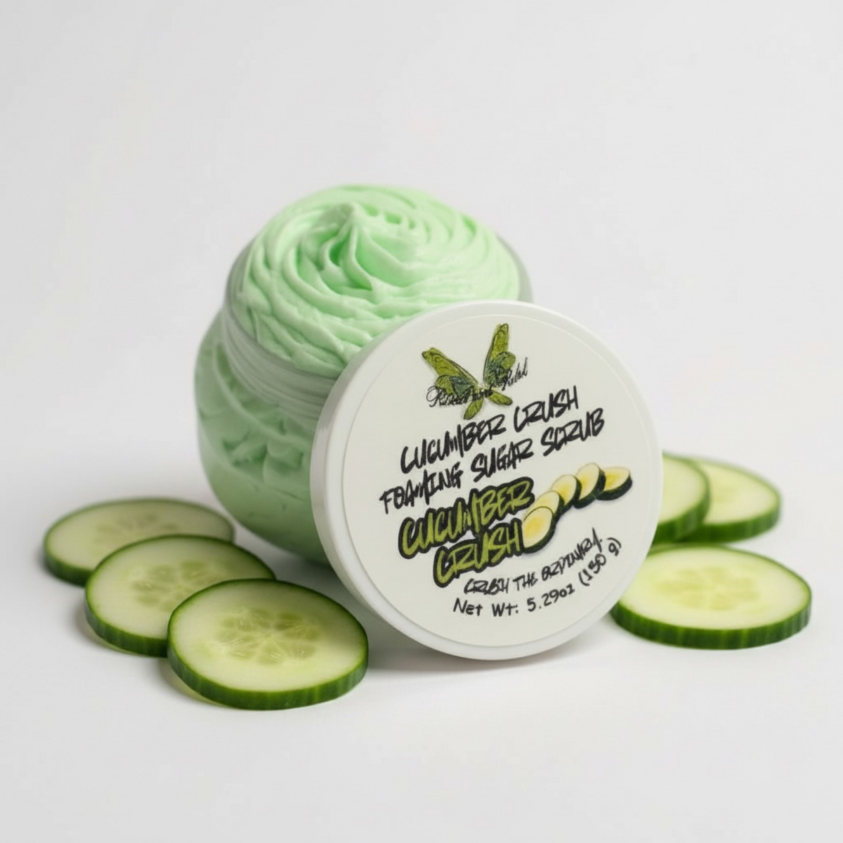 Cucumber Crush Foaming Sugar Scrub - Cucumber Melon