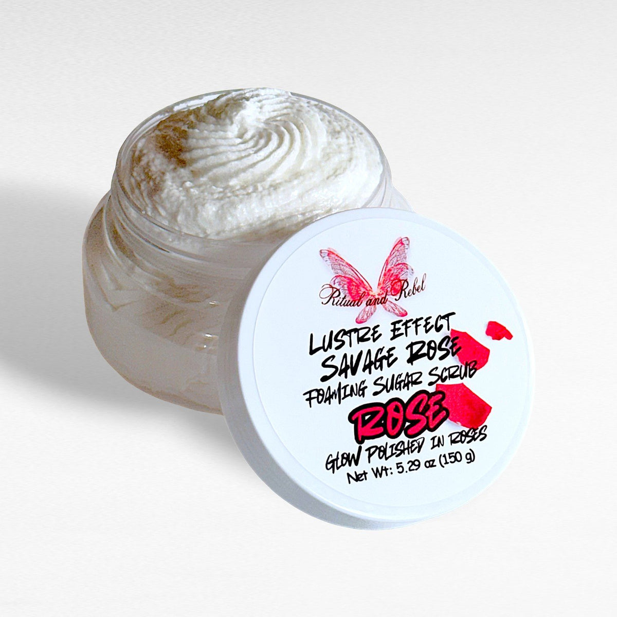 Savage Rose Foaming Sugar Scrub - Fresh Roses
