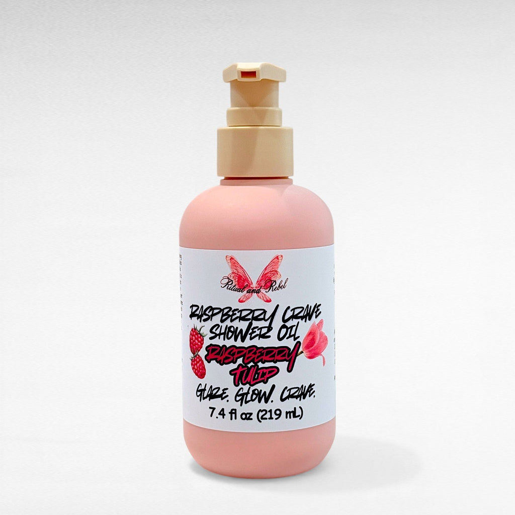 Raspberry Crave Shower Oil - Raspberry & Tulip