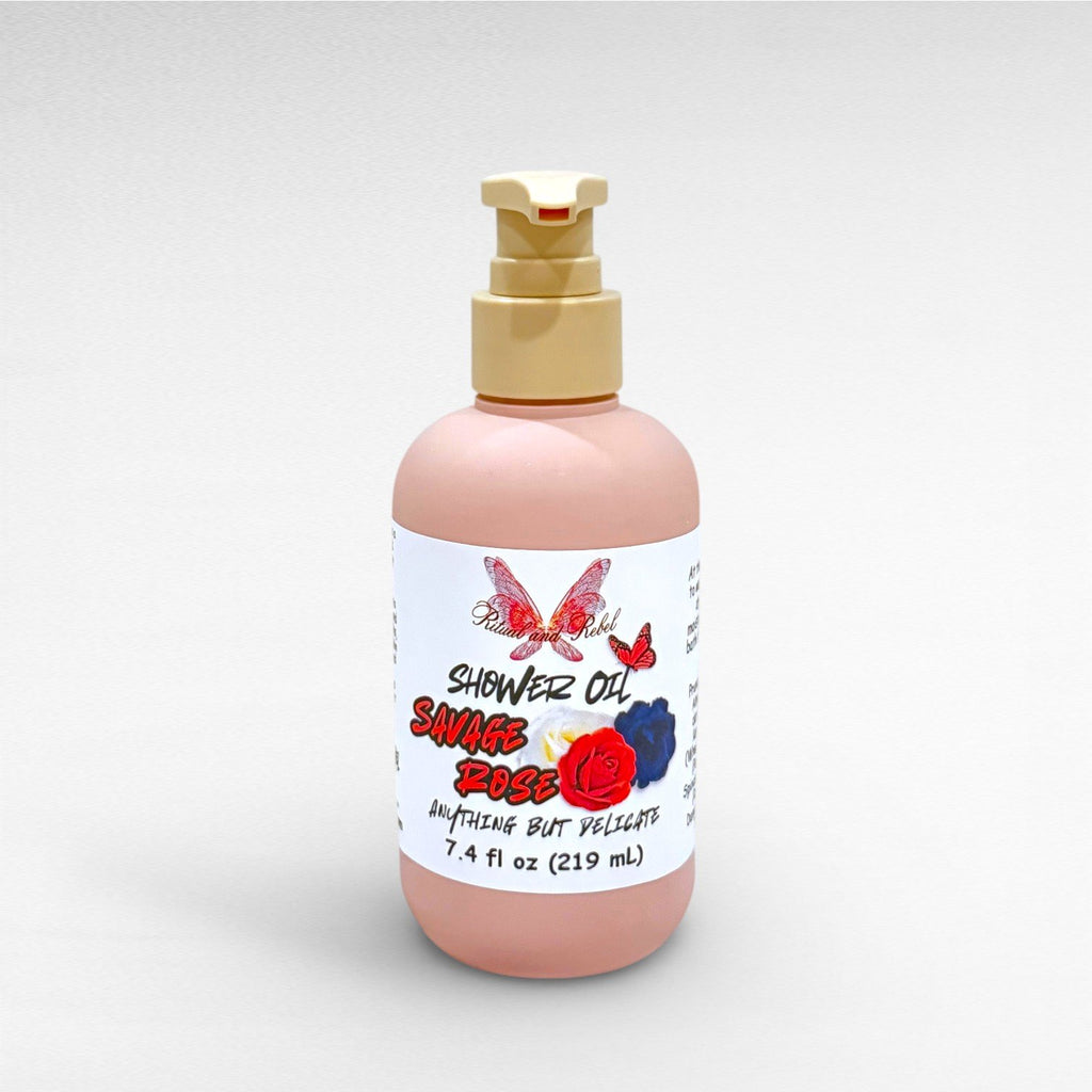 Savage Rose Shower Oil - Fresh Roses