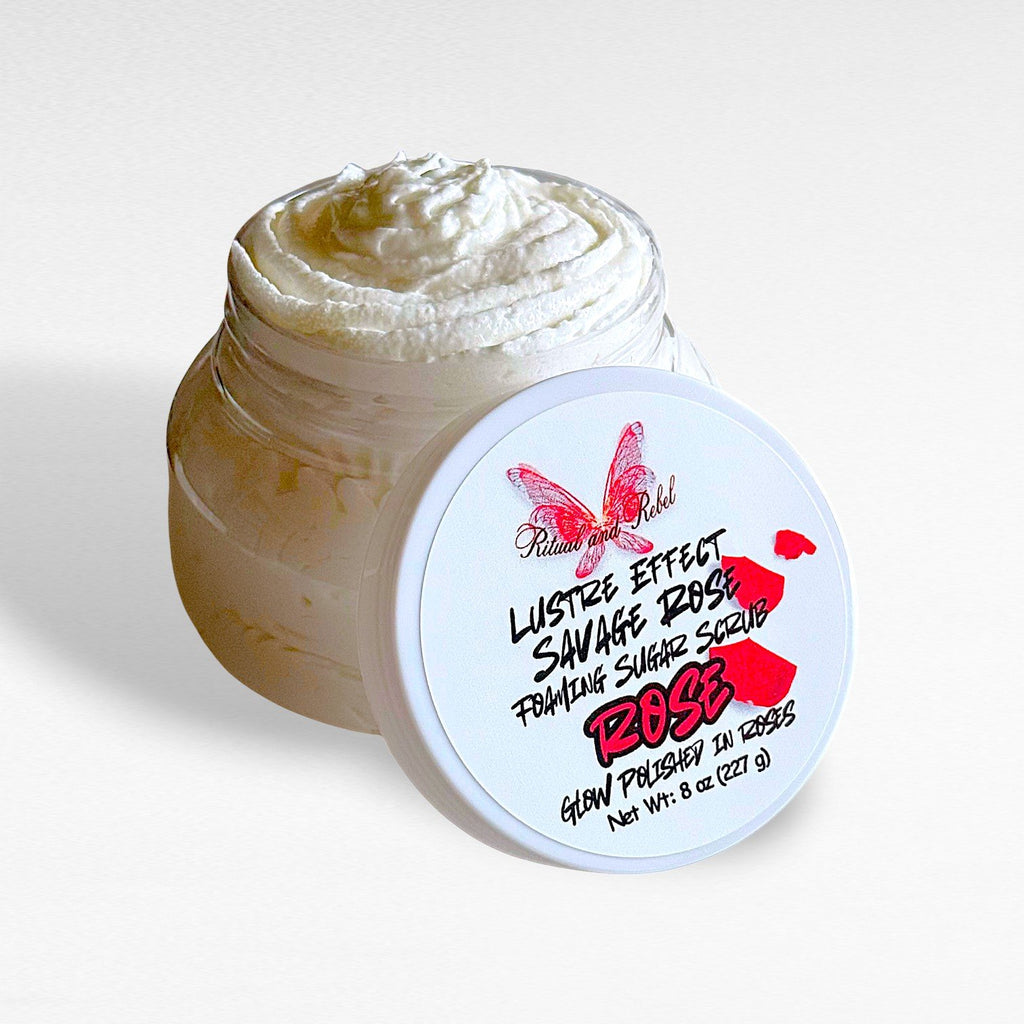 Savage Rose Foaming Sugar Scrub - Fresh Roses
