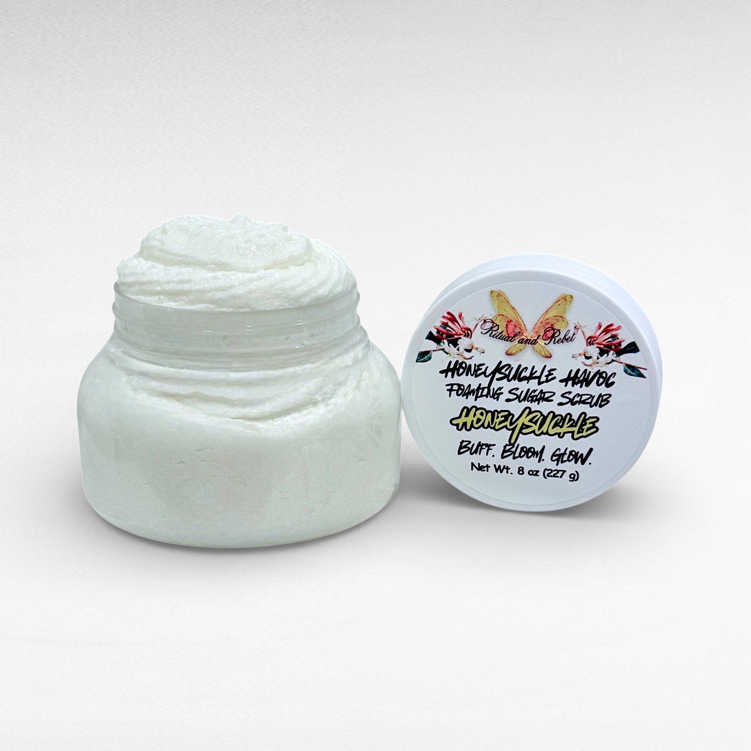 Honeysuckle Havoc Foaming Sugar Scrub - Honeysuckle