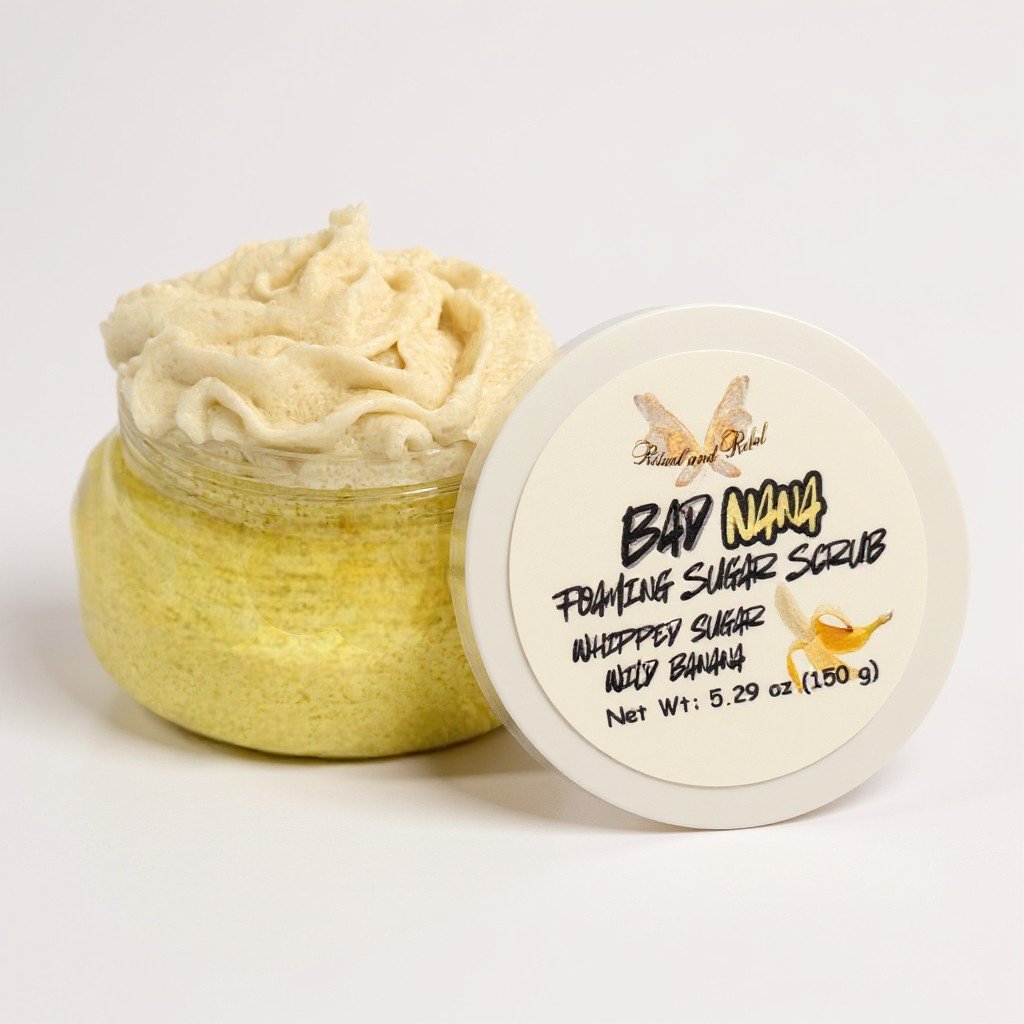 Bad Nana Foaming Sugar Scrub - Banana