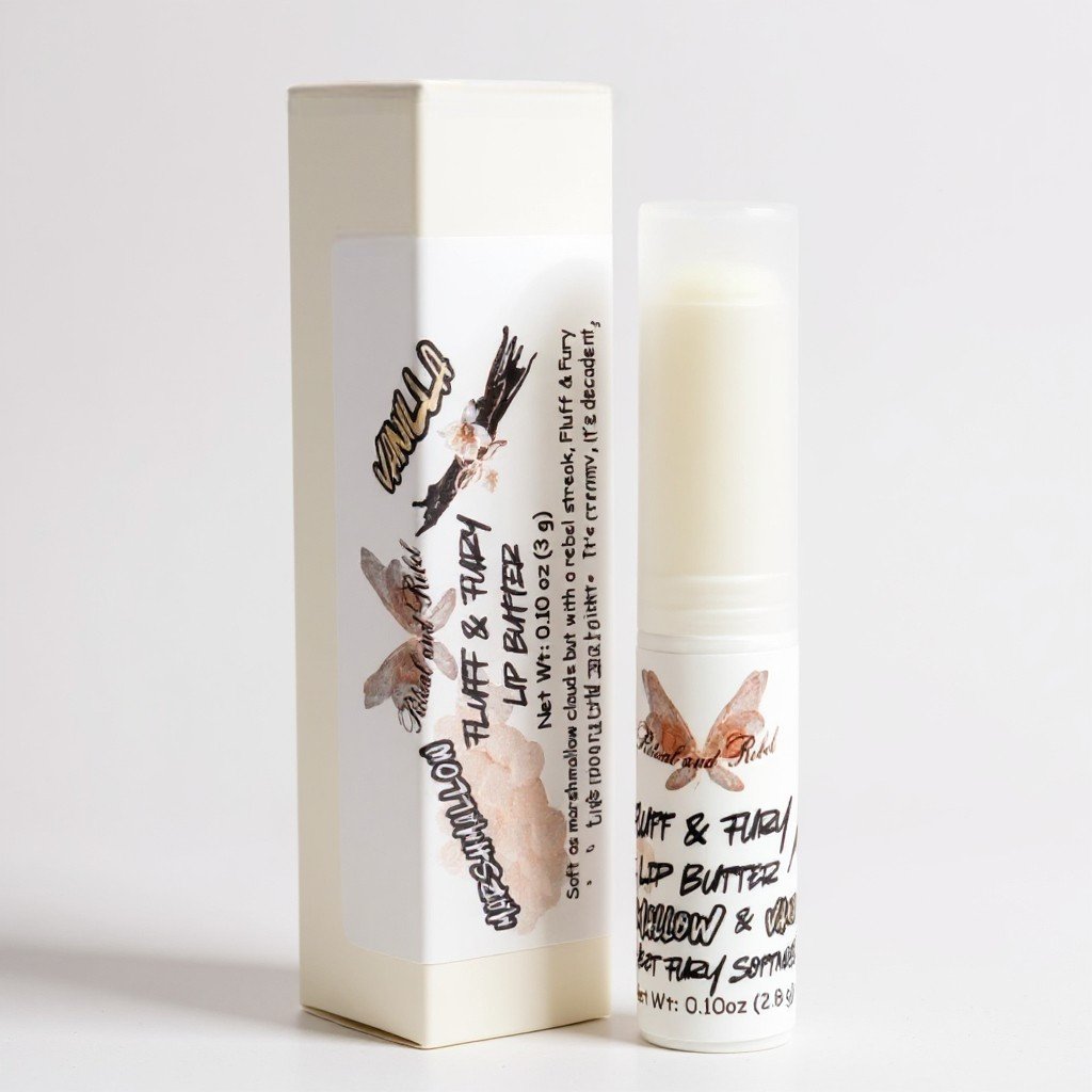 Fluff & Fury Lip Butter - Marshmallow & Vanilla