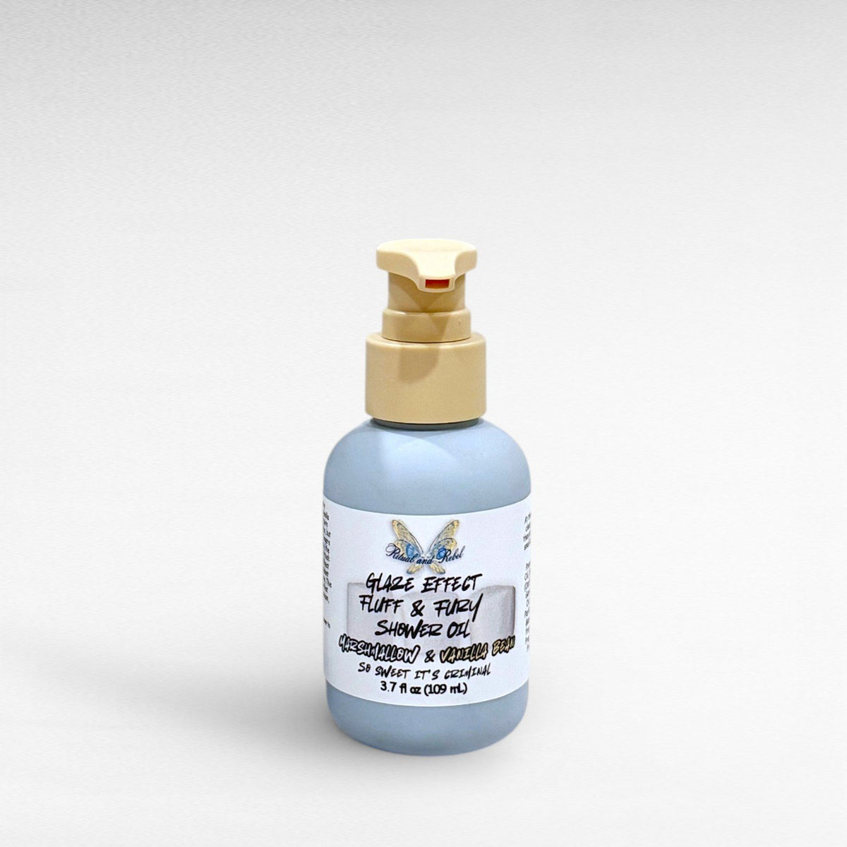 Fluff & Fury Shower Oil - Marshmallow & Vanilla Bean