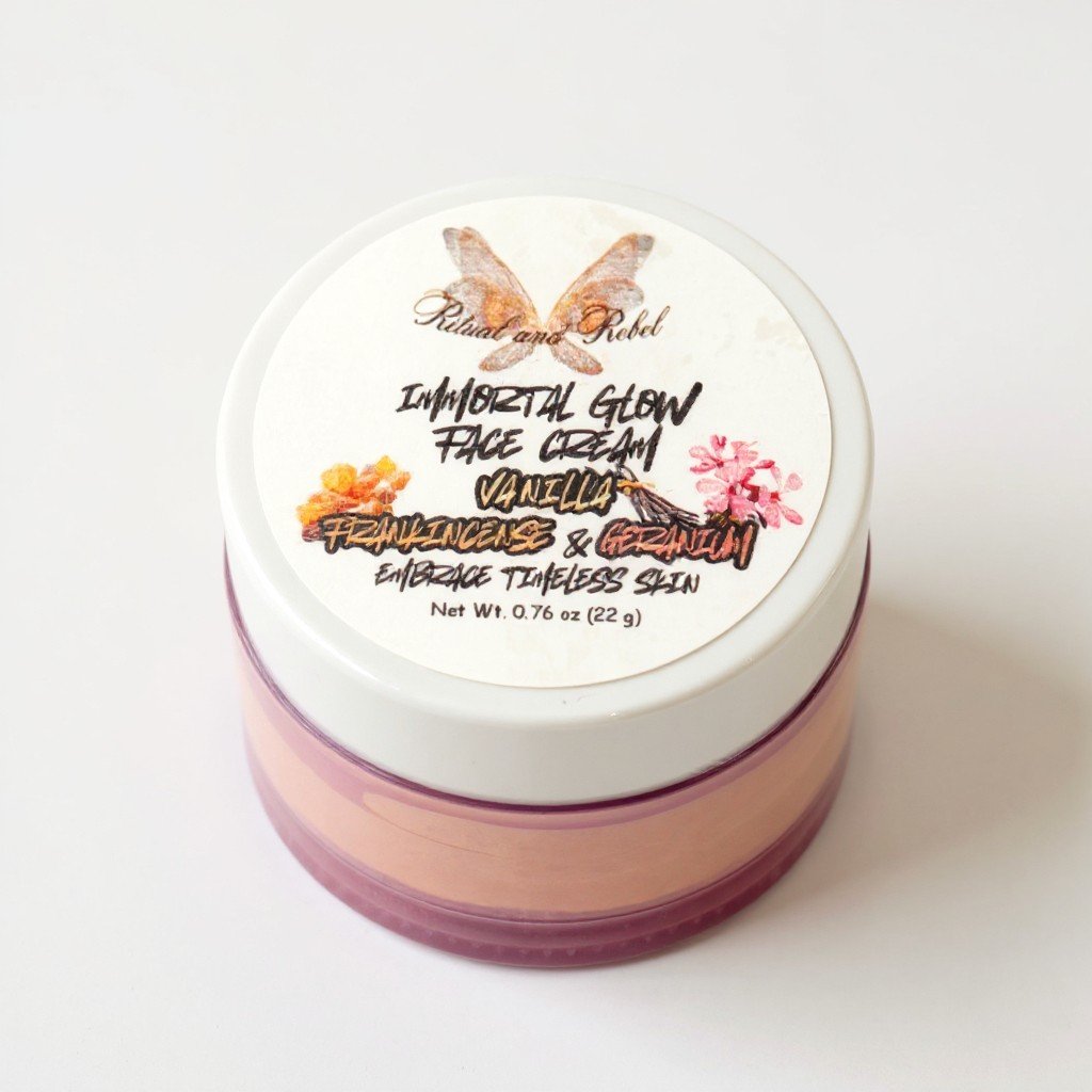 Immortal Glow Face Cream (timeless skin) - Vanilla, Frankincense & Geranium