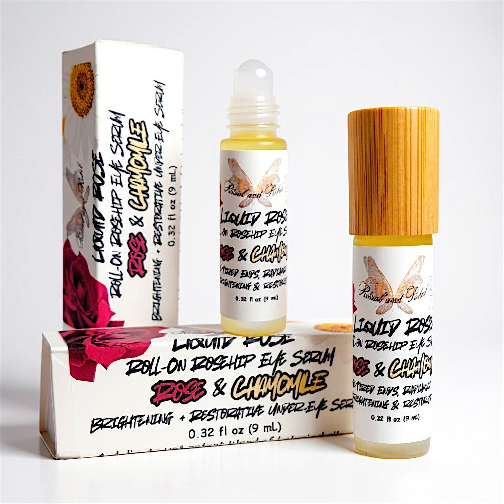Liquid Rose Roll-On Eye Serum - Chamomile & Rose