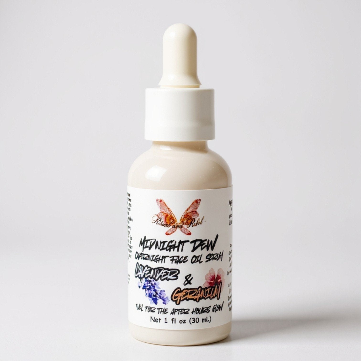 Midnight Dew Overnight Liquid Face Serum  (tired & stressed skin) - Lavender & Geranium