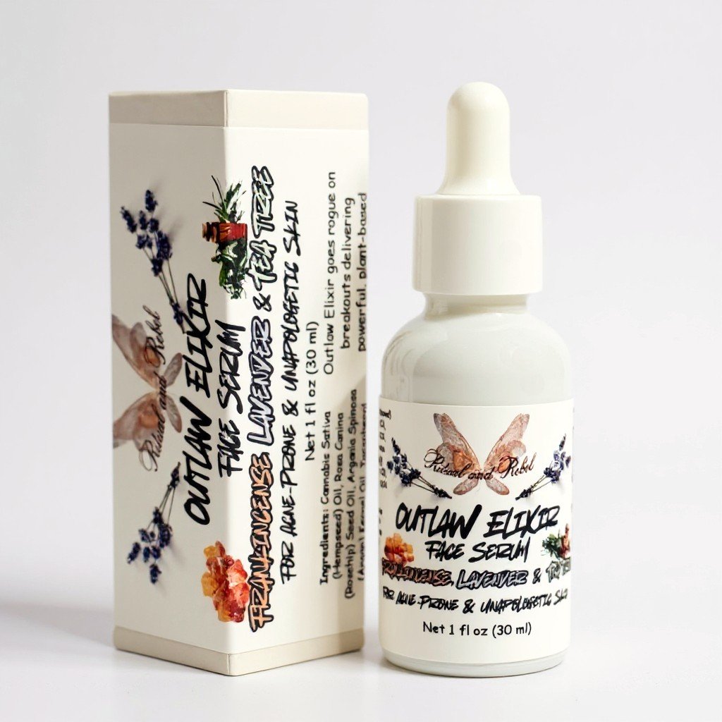 Outlaw Elixir Liquid Face Serum (acne prone) - Lavender, Frankincense & Tea Tree