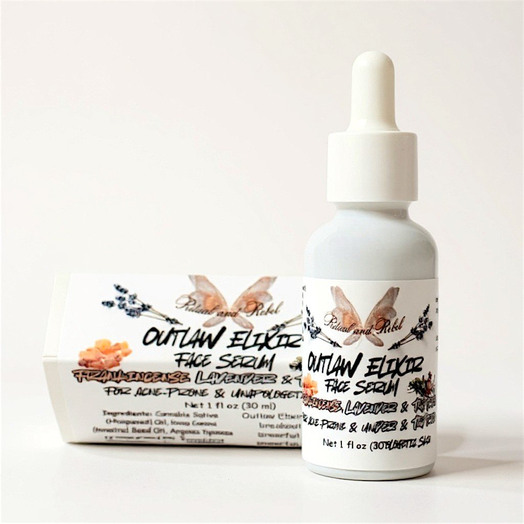 Outlaw Elixir Liquid Face Serum (acne prone) - Lavender, Frankincense & Tea Tree