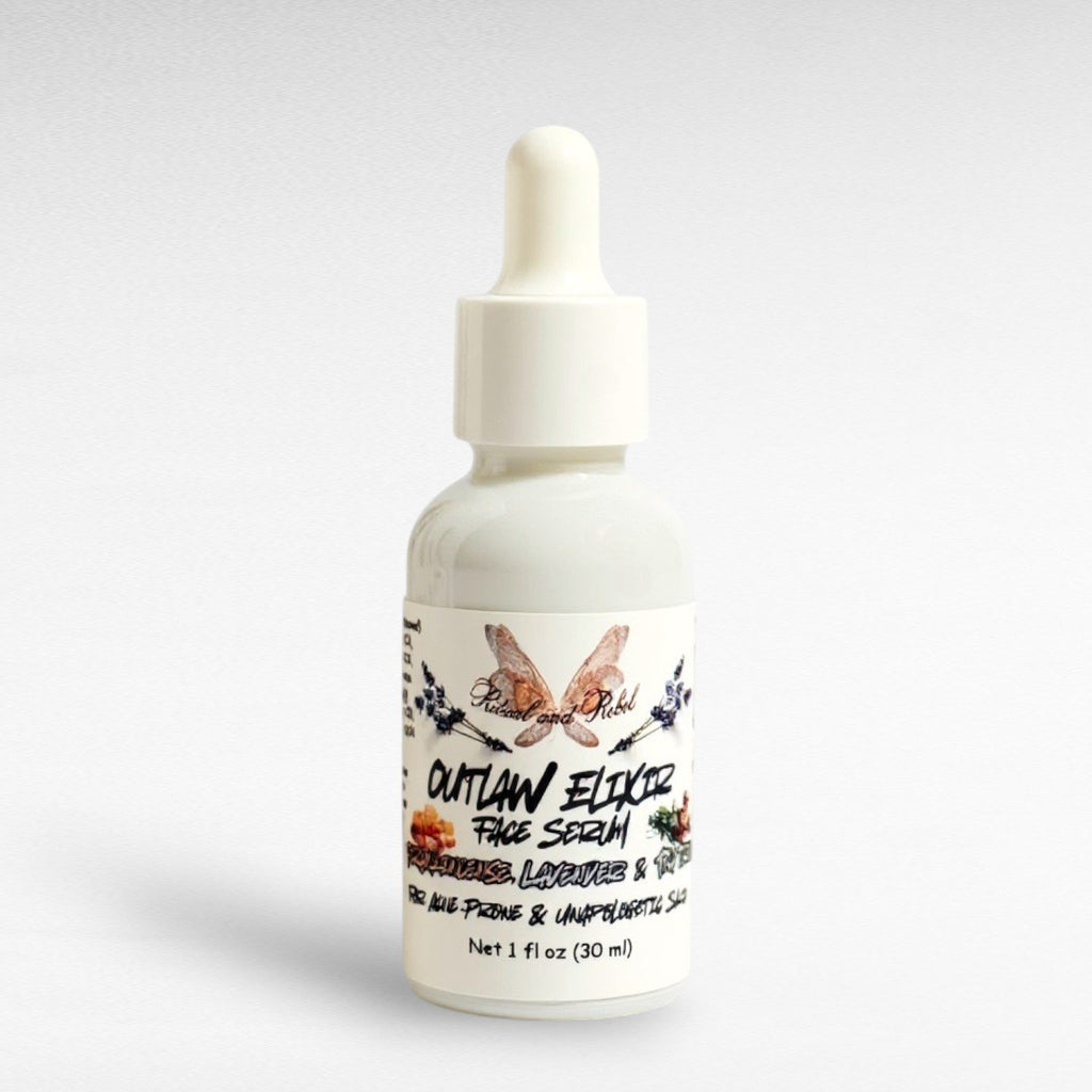 Outlaw Elixir Liquid Face Serum (acne prone) - Lavender, Frankincense & Tea Tree
