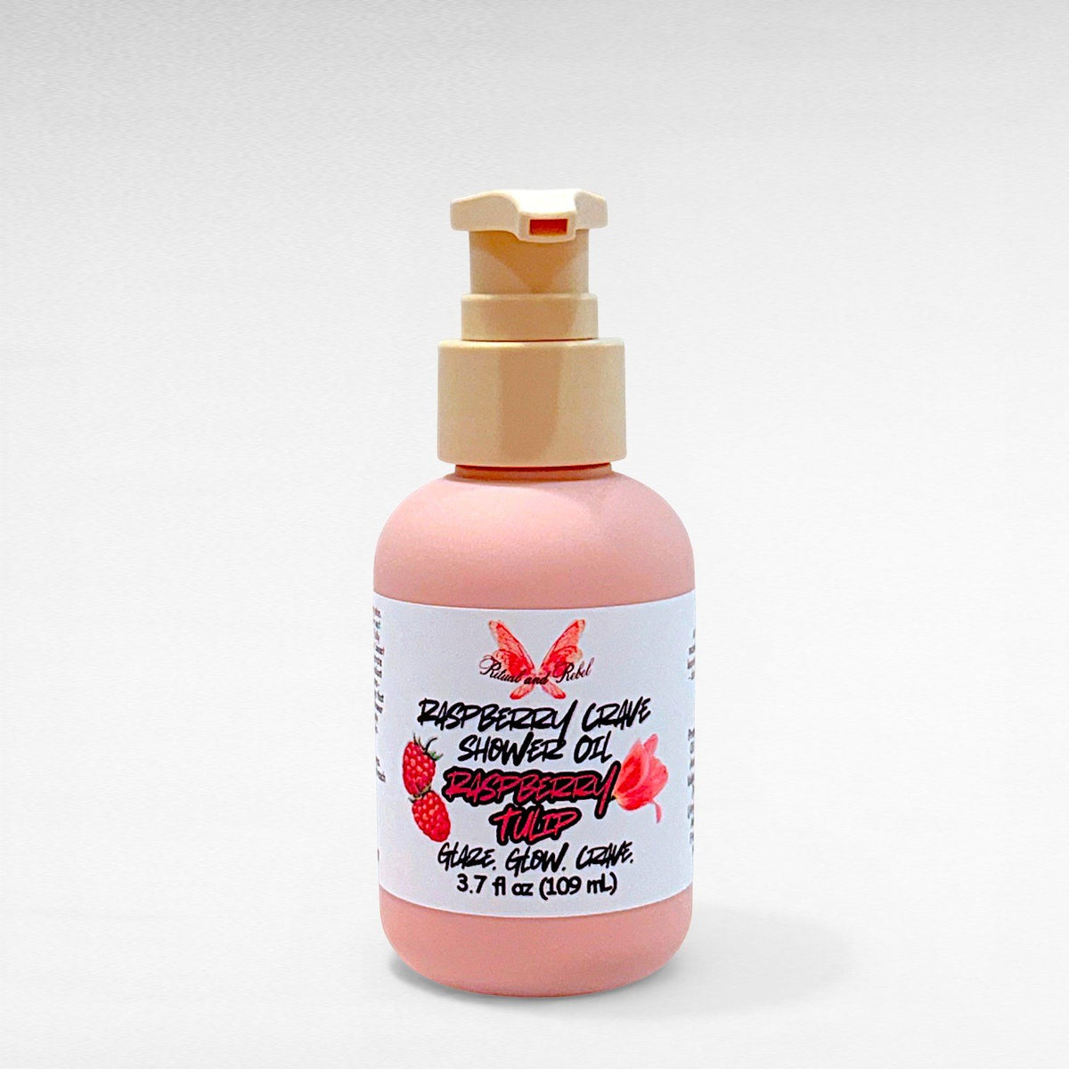 Raspberry Crave Shower Oil - Raspberry & Tulip