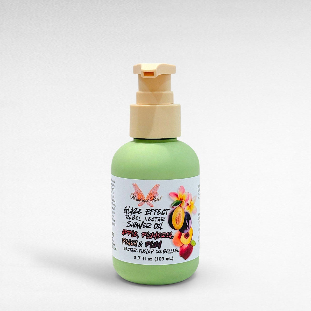 Rebel Nectar Shower Oil - Peach, Red Apple, Plumeria, Plum Nectar