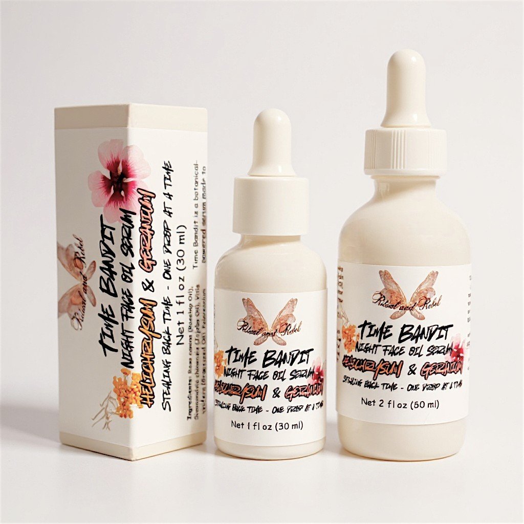 Time Bandit Liquid Face Serum (anti-aging) - Helichrysum & Geranium