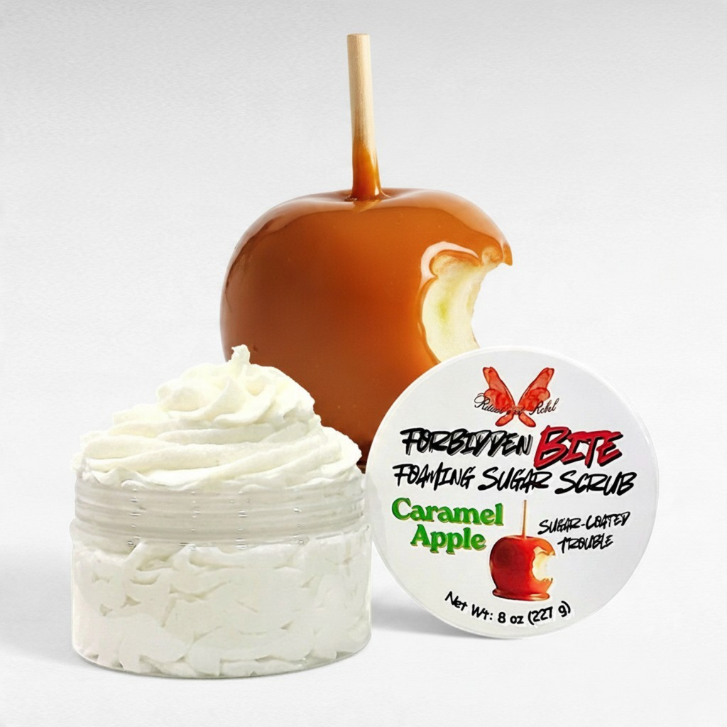 Forbidden Bite Foaming Sugar Scrub - Caramel Apple