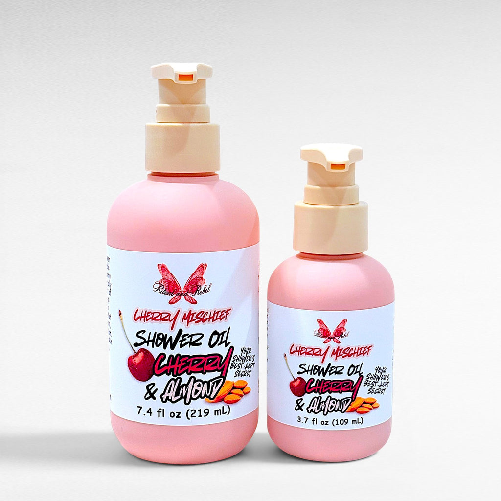 Cherry Mischief Shower Oil - Cherry & Almond