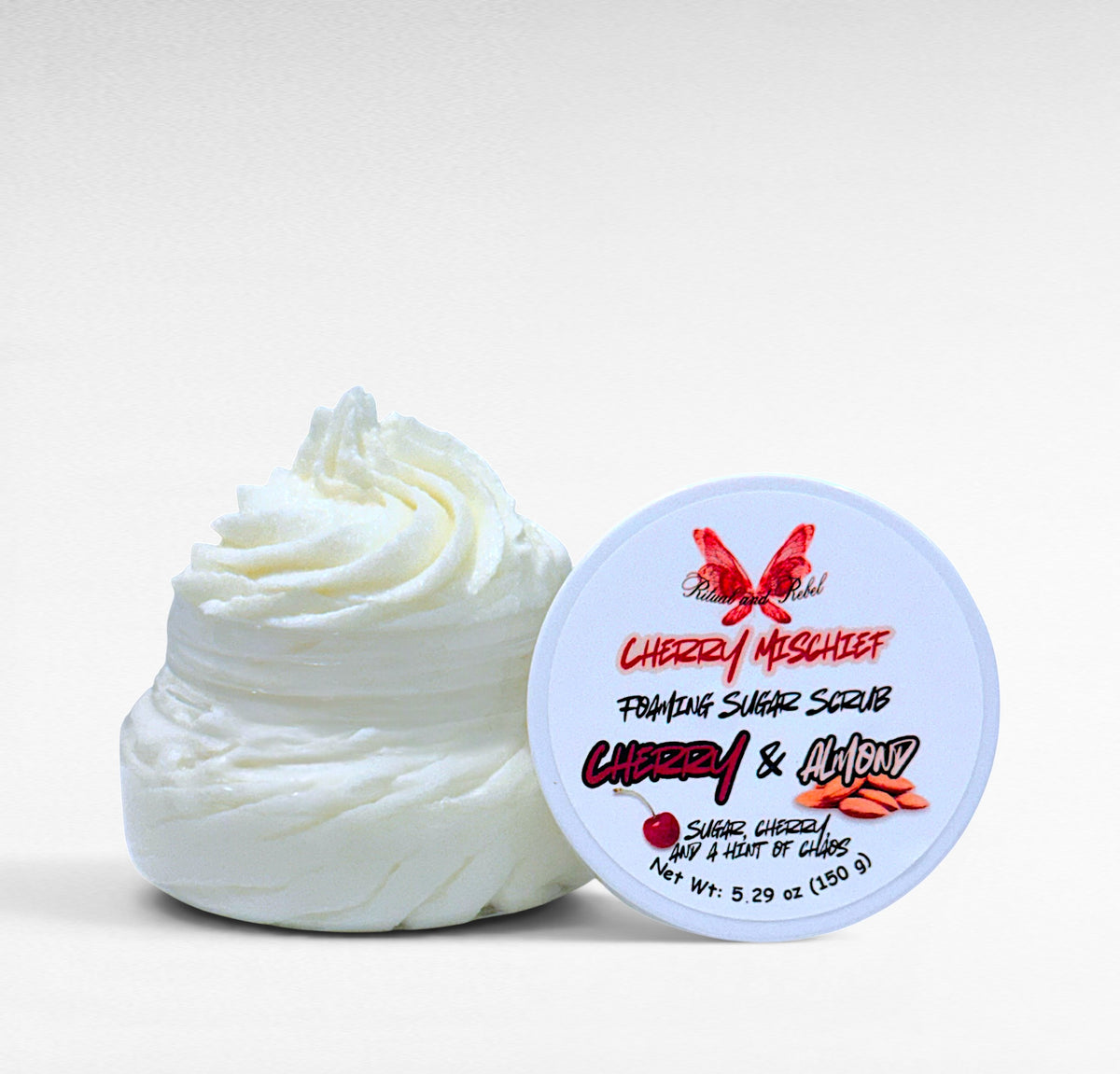 Cherry Mischief Foaming Sugar Scrub - Cherry & Almond
