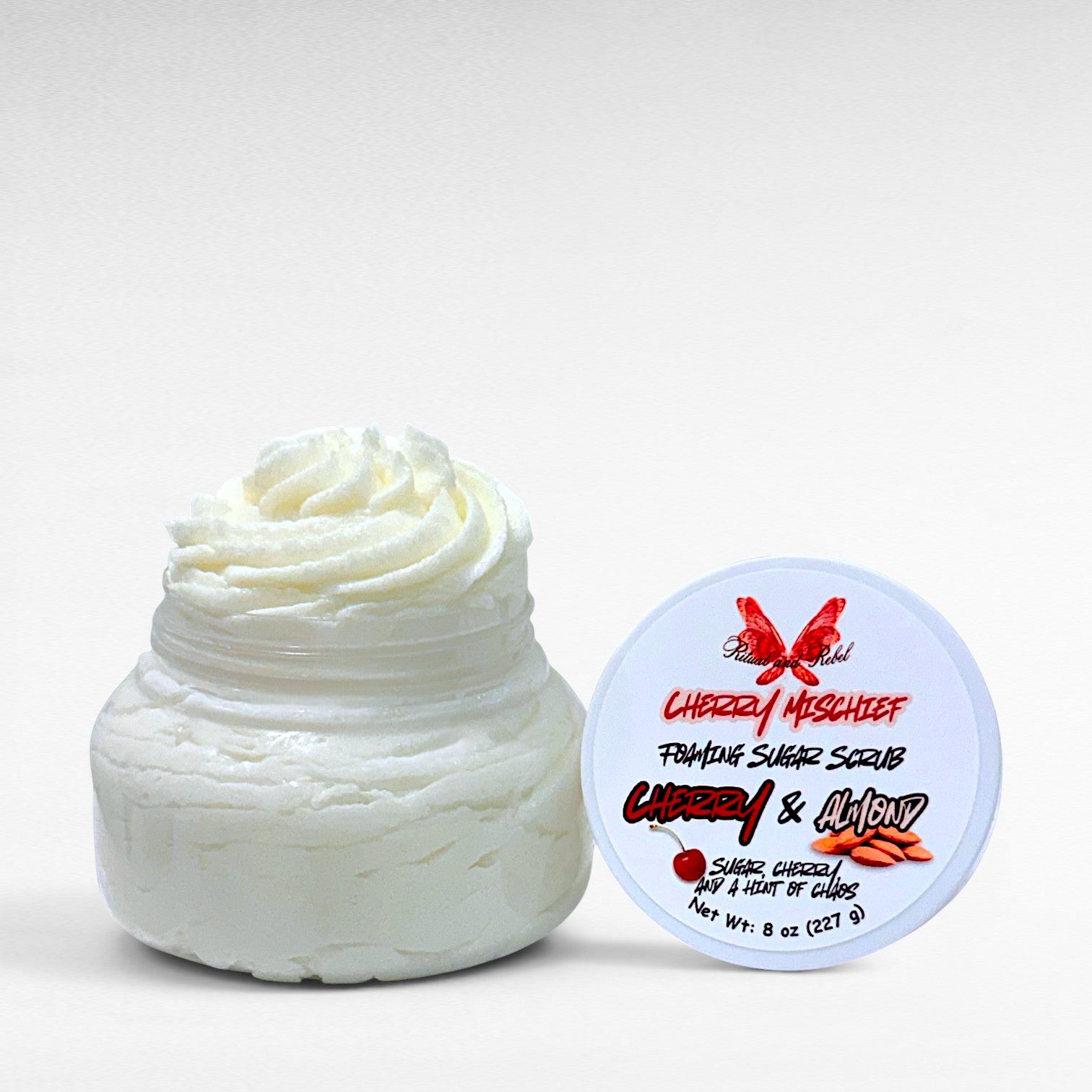Cherry Mischief Foaming Sugar Scrub - Cherry & Almond