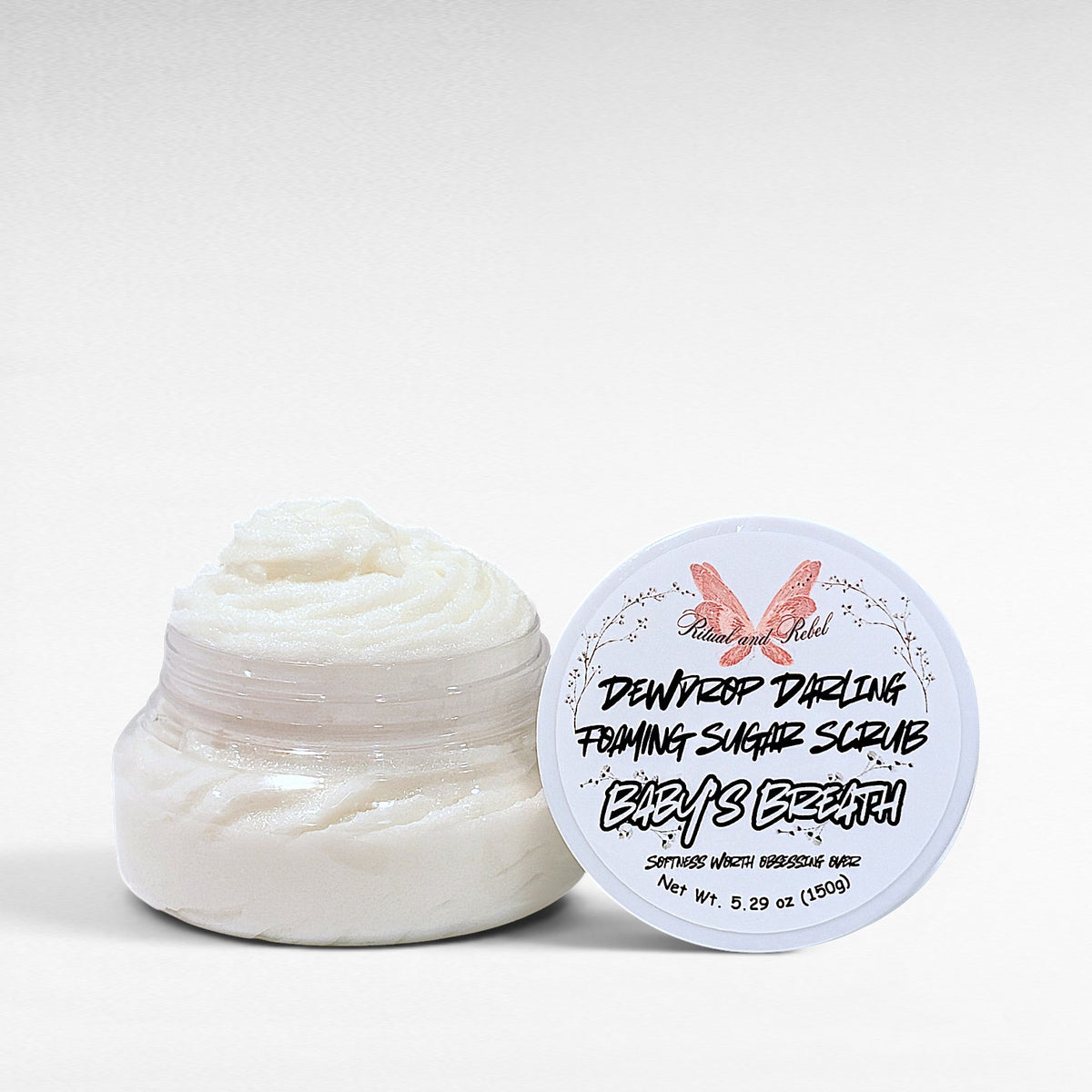 Dewdrop Darling Foaming Sugar Scrub - Baby's Breath