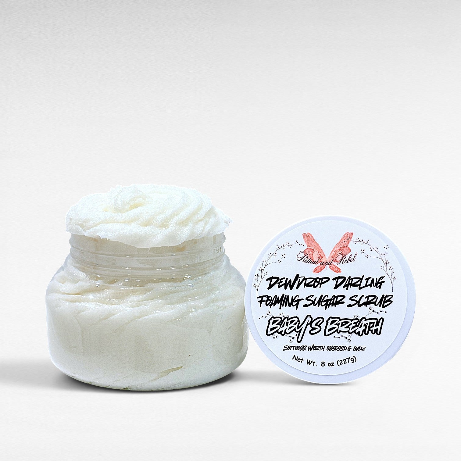 Dewdrop Darling Foaming Sugar Scrub - Baby's Breath