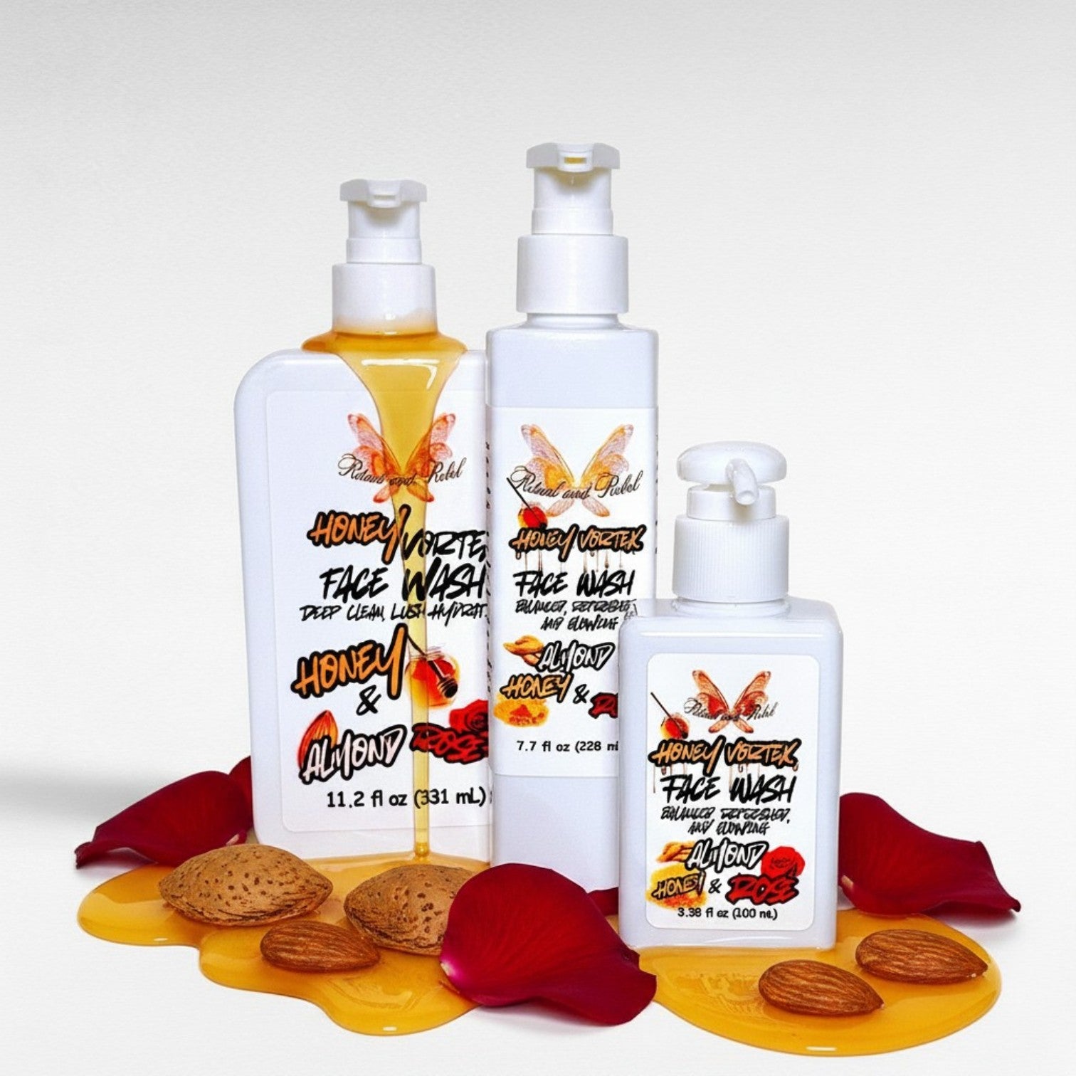 Honey Vortex Face Wash - Honey, Almond & Rose