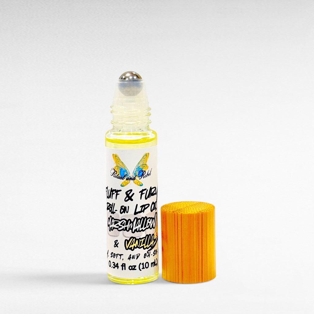 Fluff & Fury Lip Oil - Marshmallow & Vanilla Bean