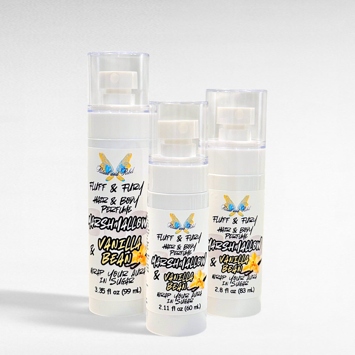 Fluff & Fury Hair & Body Perfume - Marshmallow & Vanilla Bean