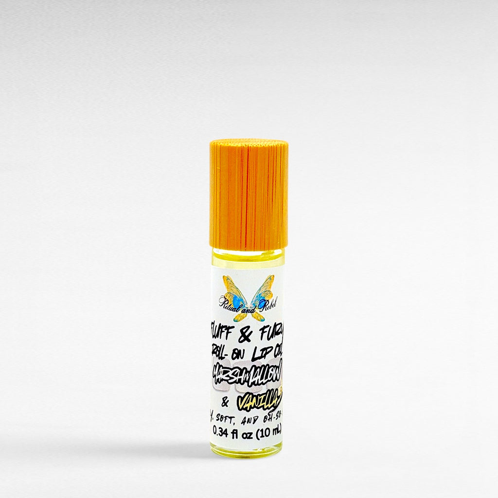 Fluff & Fury Lip Oil - Marshmallow & Vanilla Bean