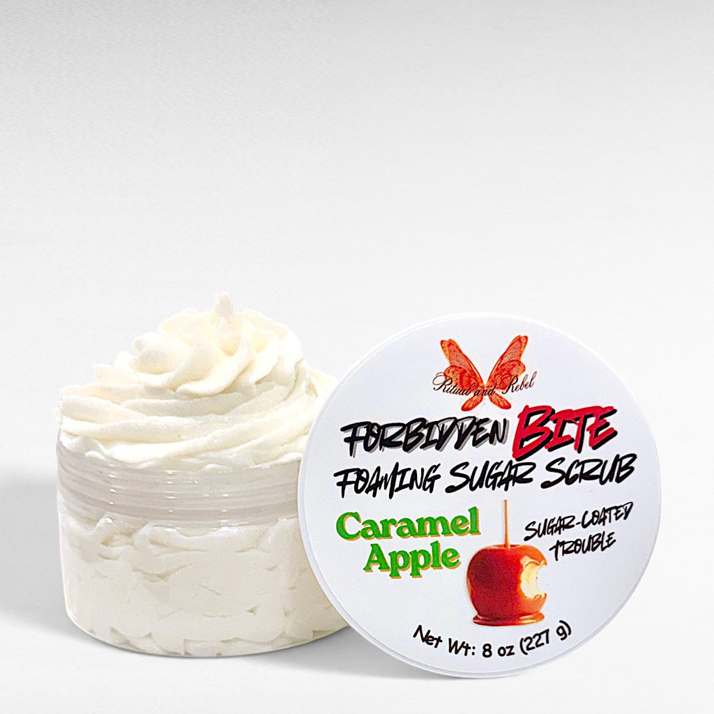 Forbidden Bite Foaming Sugar Scrub - Caramel Apple