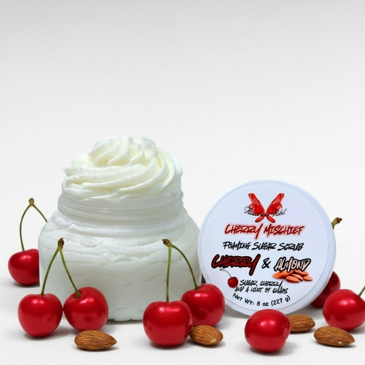 Cherry Mischief Foaming Sugar Scrub - Cherry & Almond