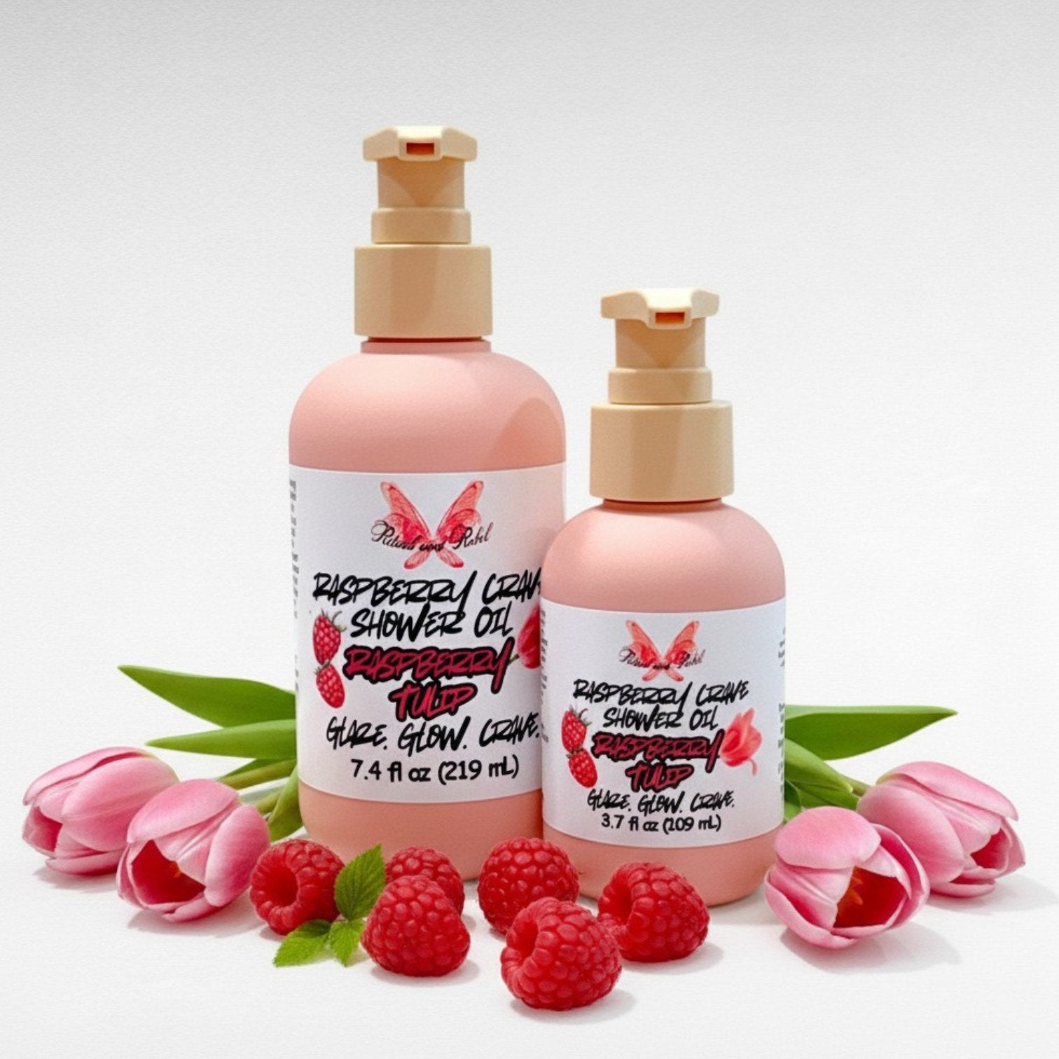 Raspberry Crave Shower Oil - Raspberry & Tulip