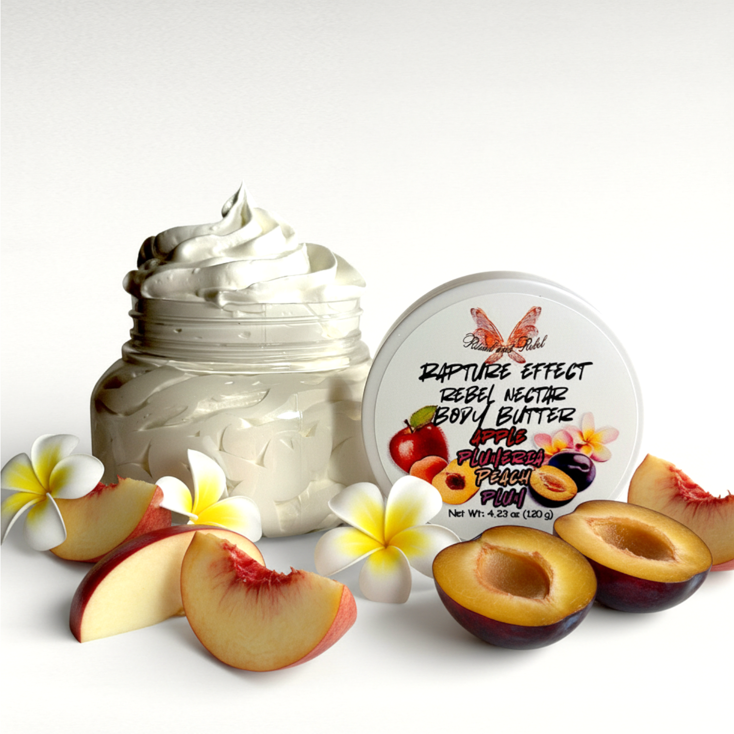 Rebel Nectar Body Butter - Peach, Apple, Plum & Plumeria