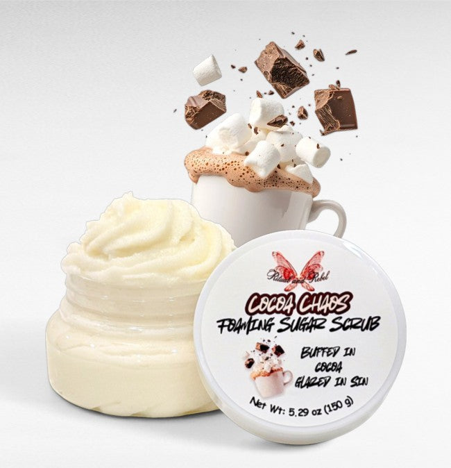 Cocoa Chaos Foaming Suage Scrub - Hot Chocolate & Marshmallow