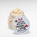 Island Riot Body Butter by Ritual and Rebel Beige color in clear plastic jar with white lid 4.23 oz