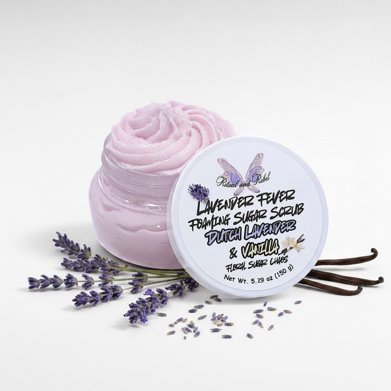 Lavender Fever Foaming Sugar Scrub - Dutch Lavender & Vanilla