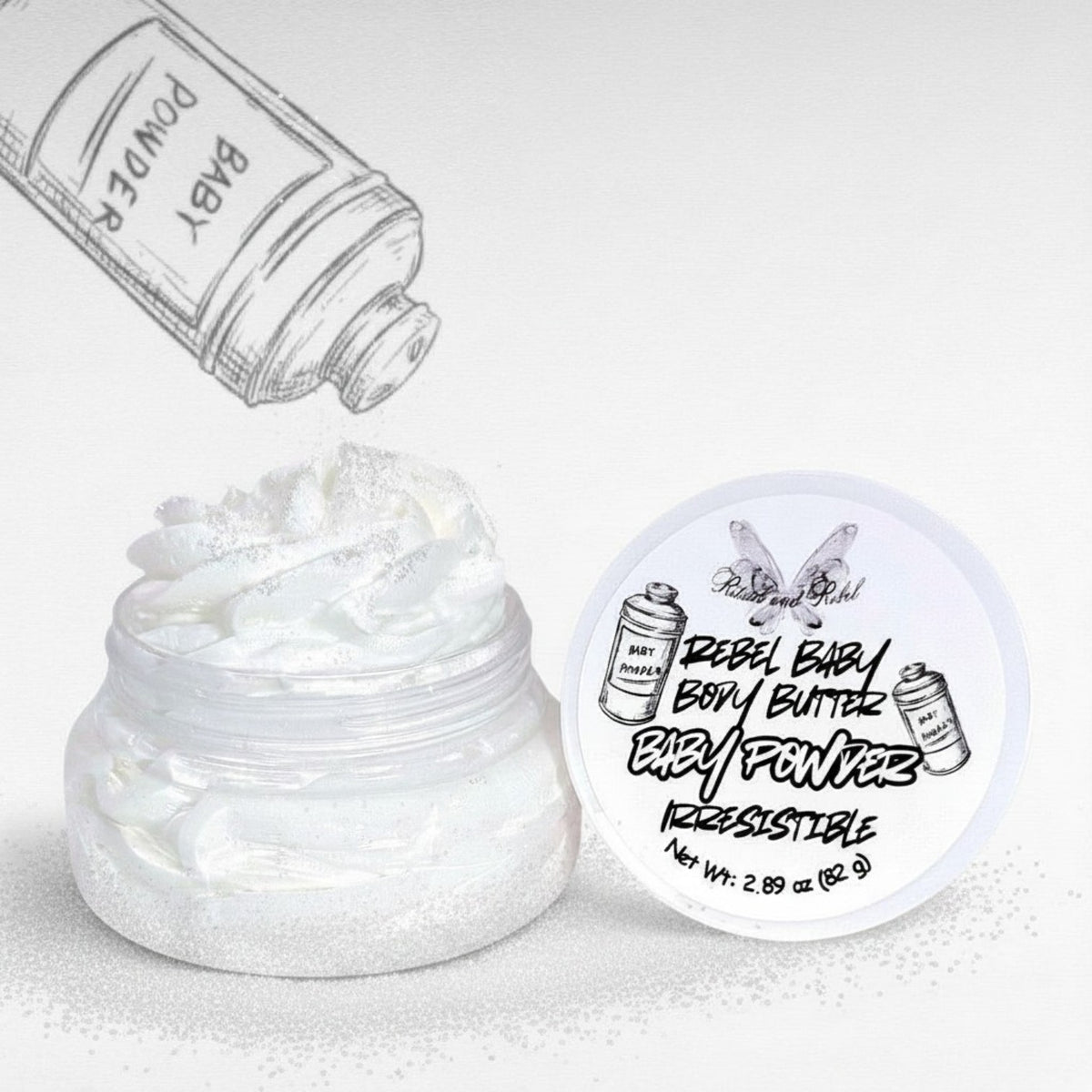 Rebel Baby Body Butter - Baby Powder
