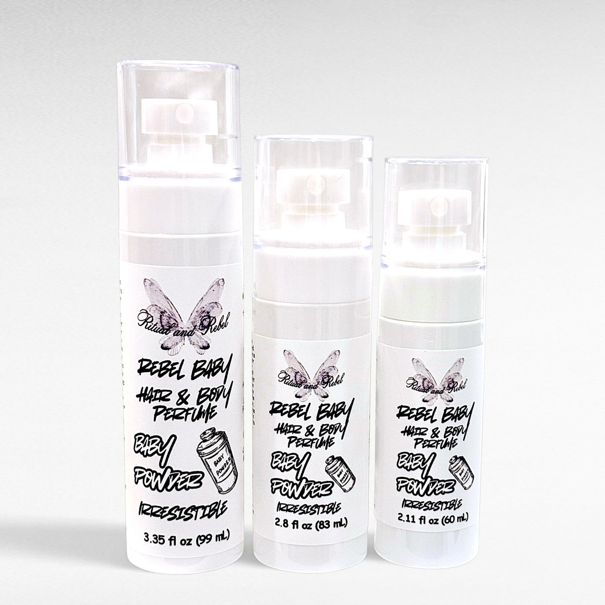 Rebel Baby Hair & Body Perfume - Baby Powder
