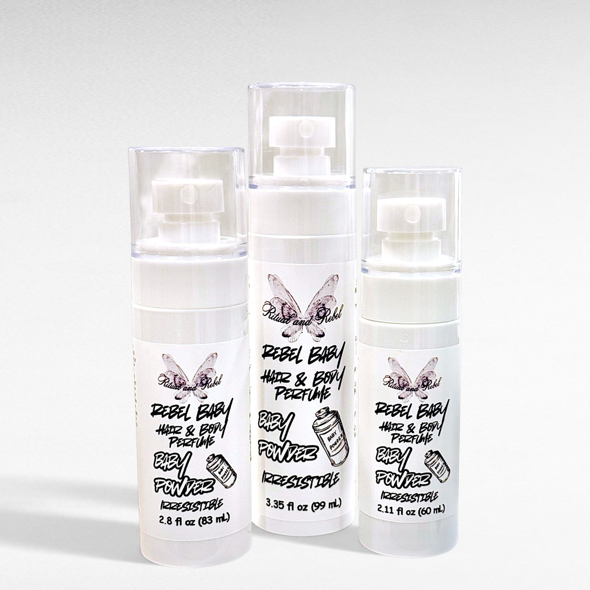 Rebel Baby Hair & Body Perfume - Baby Powder