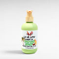 Ritual and Rebel Lei Me Later Shower Oil in a light green bottle with a pump dispenser and tropical label design.