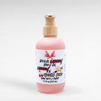 Rogue Cherry Body Oil by Ritual and Rebel pink bottle with beige pump 7.4 fl oz