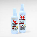 Rogue Cherry hair and body perfume by Ritual and Rebel with cherry and vanilla notes in a spray bottle two different sizes