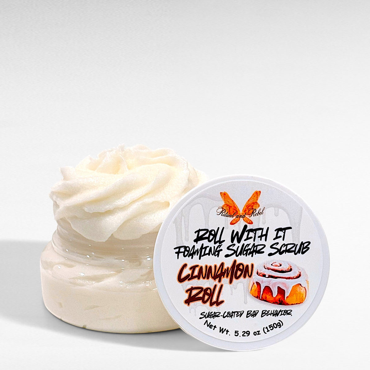 Roll With It Foaming Sugar Scrub - Cinnamon Roll