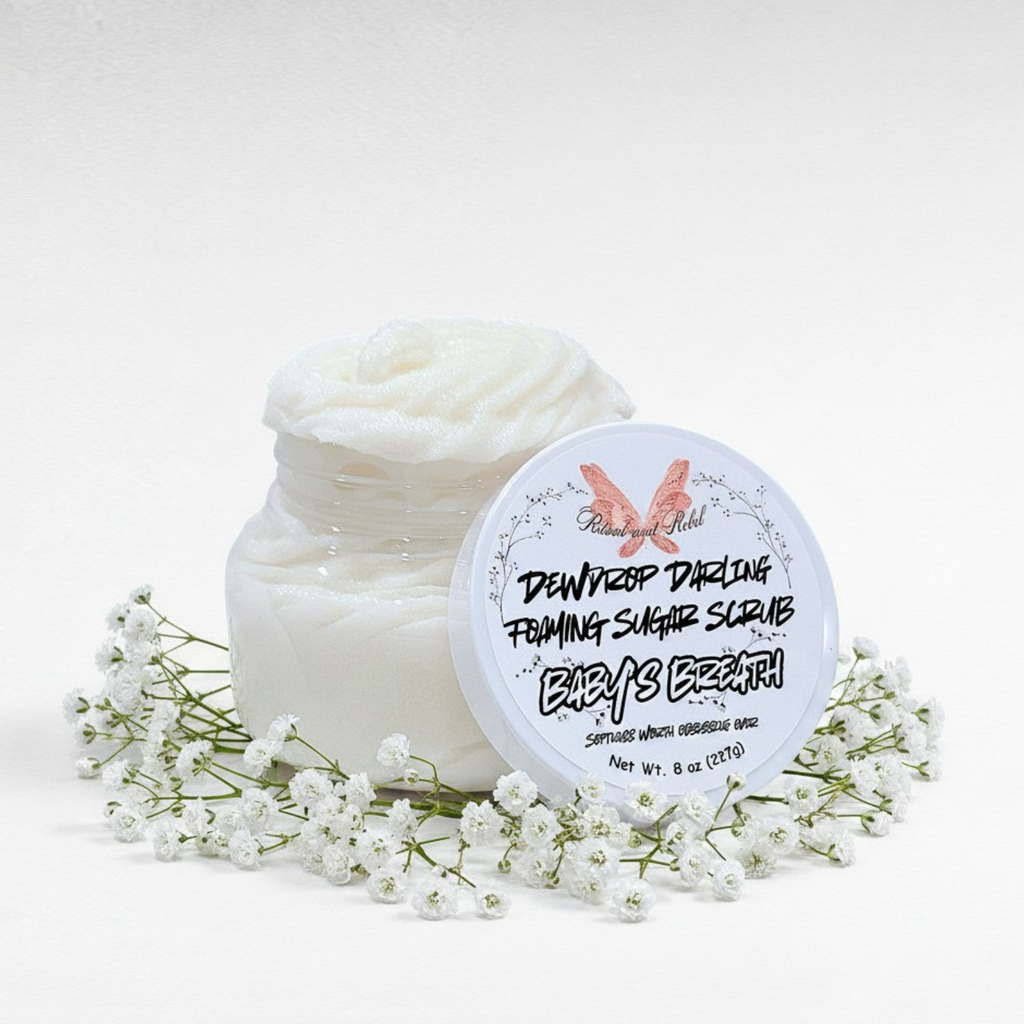 Dewdrop Darling Foaming Sugar Scrub - Baby's Breath