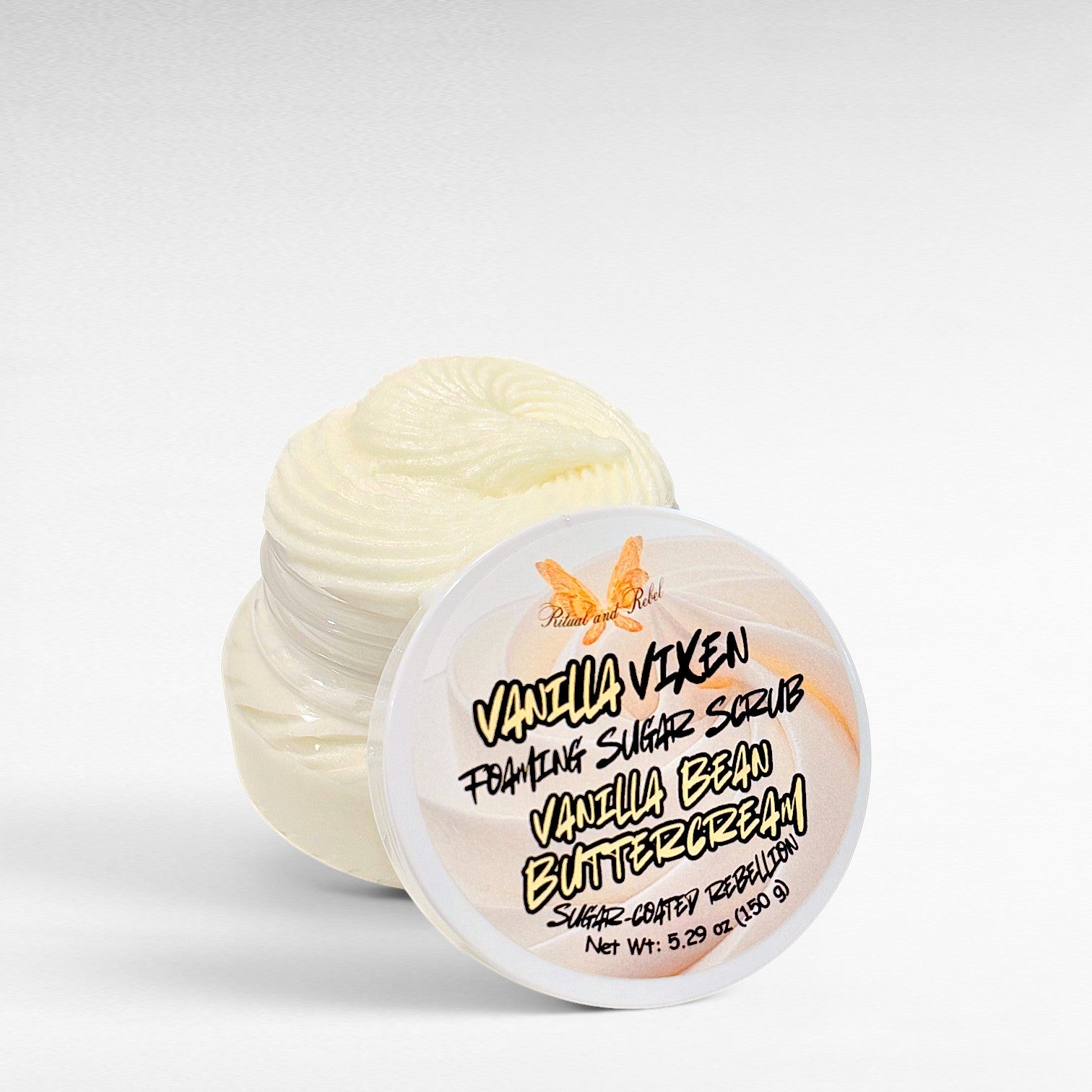 Vanilla Vixen Foaming Sugar Scrub - Vanilla Bean Buttercream