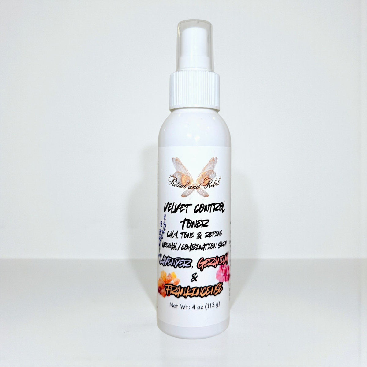 Velvet Control Toner (normal/combination skin) - Lavender, Geranium, & Frankincense