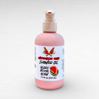 Watermelon Rush Shower Oil by Ritual and Rebel pink bottle with beige pump 7.4 fl oz